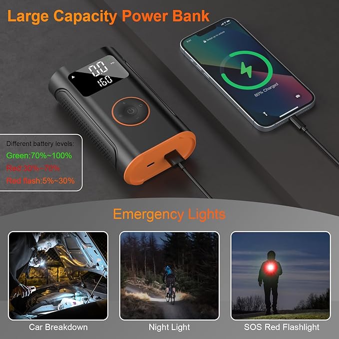 Tire Inflator Portable Air Compressor