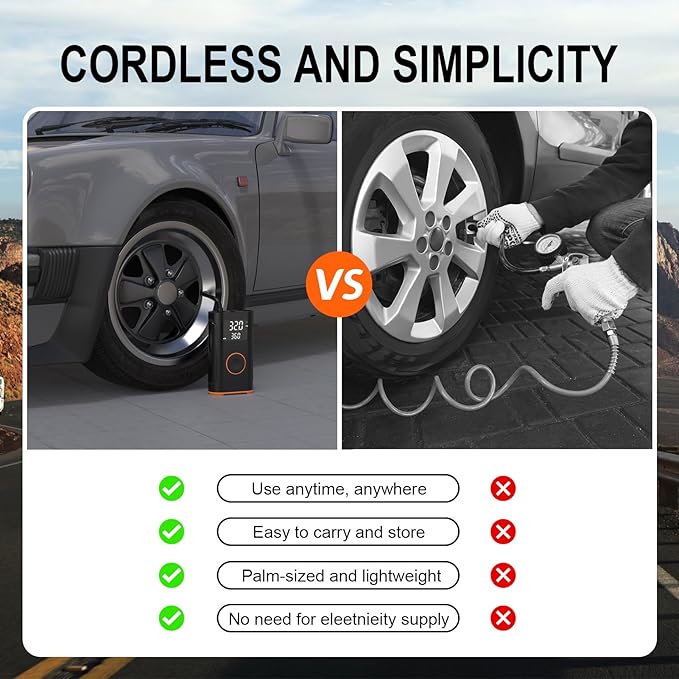 Tire Inflator Portable Air Compressor