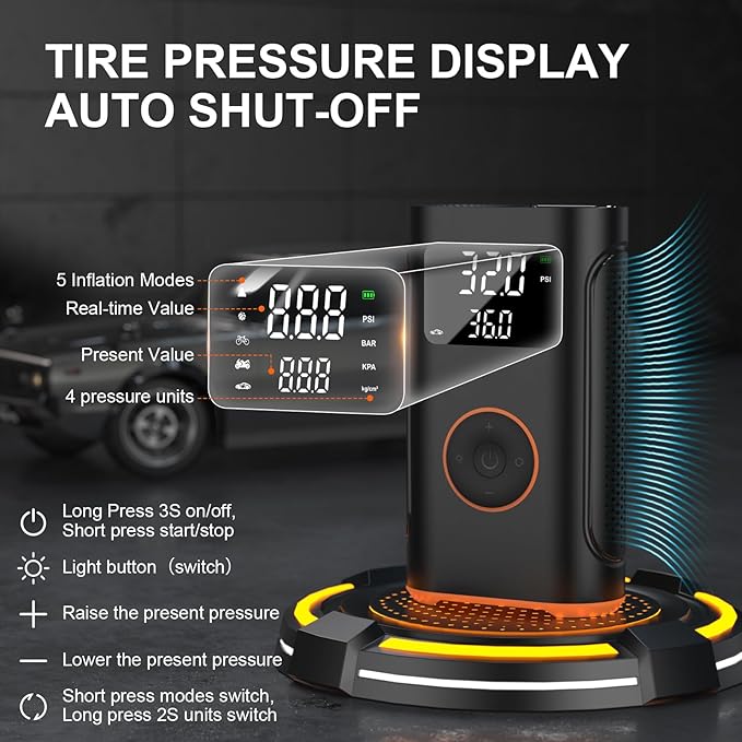 Tire Inflator Portable Air Compressor